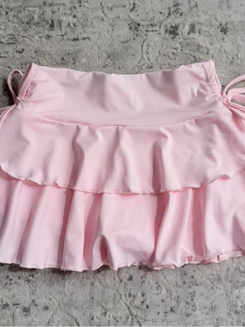 SHEIN Pink Tiered Mini Skirt